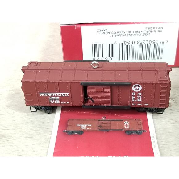 Hallmark Keepsake Lionel 714 Boxcar 2005 Blue Comet 400T 2002 Ornaments - Picture 4 of 13